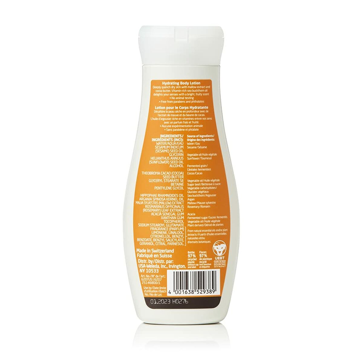 NutritiveBody Melk Weleda 090540X7 200 ml 75 ml tindved